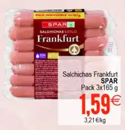 Plenus Supermercados SPAR Salchichas Frankfurt oferta