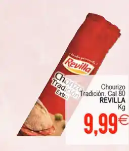Plenus Supermercados REVILLA Chourizo Tradición oferta