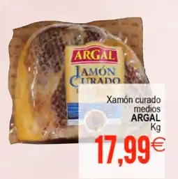 Plenus Supermercados ARGAL Xamón curado medios oferta