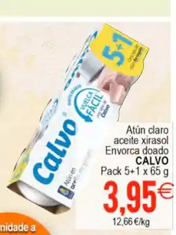 Plenus Supermercados CALVO Atún claro aceite xirasol Envorca doado oferta
