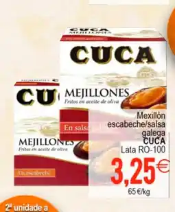 Plenus Supermercados CUCA Mexillón escabeche/salsa galega oferta