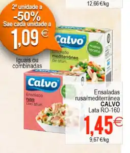 Plenus Supermercados CALVO Ensaladas rusa/mediterránea oferta