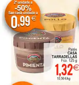 Plenus Supermercados CASA TARRADELLAS Patés oferta