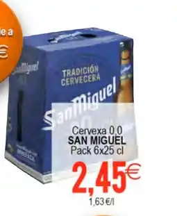 Plenus Supermercados SAN MIGUEL Cervexa 0,0 oferta