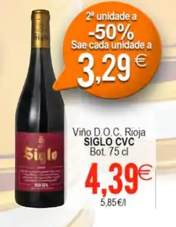 Plenus Supermercados SIGLO CVC Viño D.O.C. Rioja oferta
