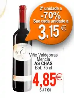 Plenus Supermercados AS CHAS Viño Valdeorras Mencía oferta