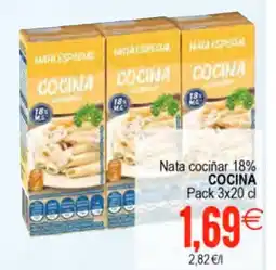 Plenus Supermercados COCINA Nata cociñar 18% oferta