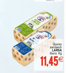 Plenus Supermercados LARSA Queixo sandwich oferta