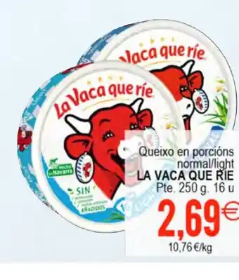 Plenus Supermercados LA VACA QUE RIE Queixo en porcións normal/light oferta