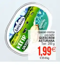 Plenus Supermercados QUESCREM ASTURIANA Queixo crema con kéfir oferta