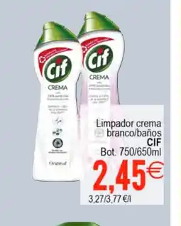 Plenus Supermercados CIF Limpador crema branco/baños oferta