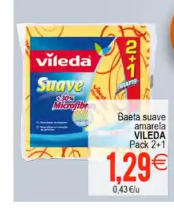 Plenus Supermercados VILEDA Baeta suave amarela oferta