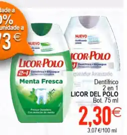 Plenus Supermercados LICOR DEL POLO Dentifrico 2 en 1 oferta
