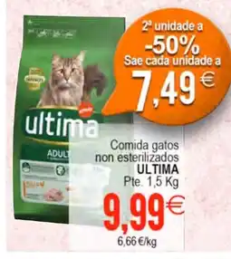 Plenus Supermercados ULTIMA Comida gatos non esterilizados oferta