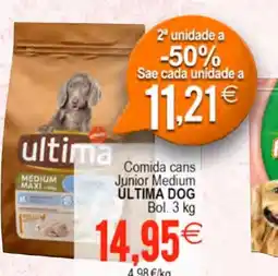 Plenus Supermercados ULTIMA DOG Comida cans Junior Medium oferta
