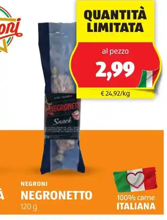 Lidl NEGRONI Negronetto oferta