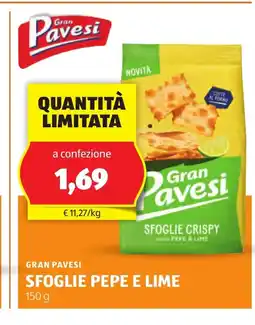 Lidl GRAN PAVESI Sfoglie pepe e no pepe & lime oferta