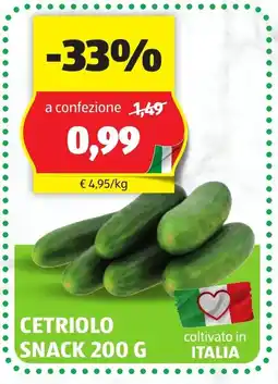 Lidl Cetriolo snack oferta