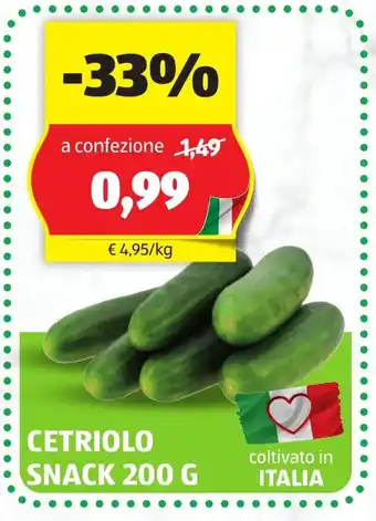 Lidl Cetriolo snack oferta