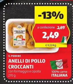 Lidl IL PODERE Anelli di pollo croccanti oferta