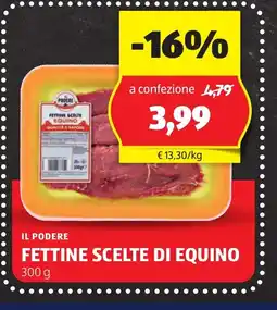 Lidl IL PODERE Fettine scelte di equino oferta