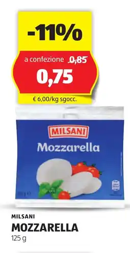 Lidl MILSANI Mozzarella oferta
