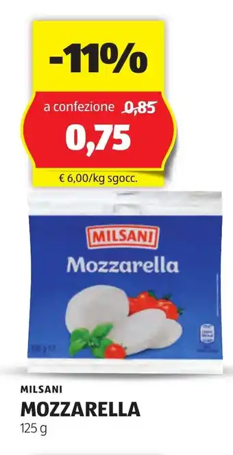 Lidl MILSANI Mozzarella oferta