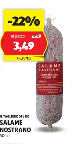 Lidl IL TAGLIERE DEL RE Salame nostrano oferta