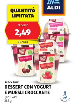 Lidl SNACK TIME Dessert con yogurt e muesli croccante oferta