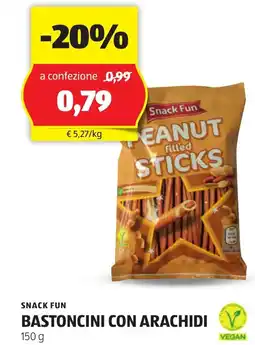 Lidl SNACK FUN Bastoncini con arachidi oferta