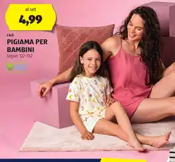 Lidl L&D Pigiama per bambini oferta