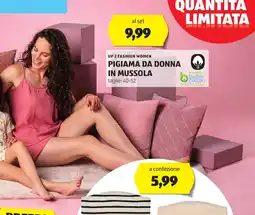 Lidl UP 2 FASHION WOMEN Pigiama da donna in mussola oferta