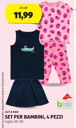 Lidl LILY & DAN Set per bambini, 4 pezzi oferta