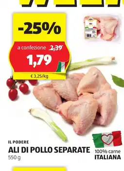 Lidl IL PODERE Ali di pollo separate oferta