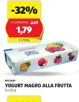 Lidl MILSANI Yogurt magro alla frutta oferta