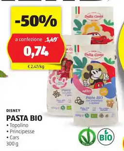 Lidl DISNEY Pasta bio oferta