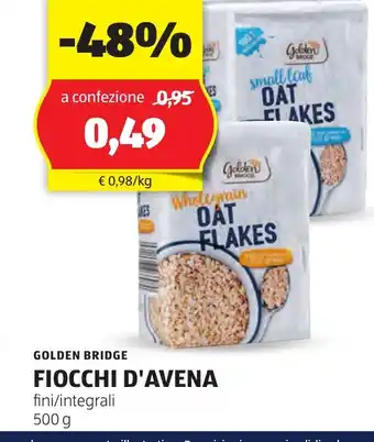 Lidl GOLDEN BRIDGE Fiocchi d'avena oferta