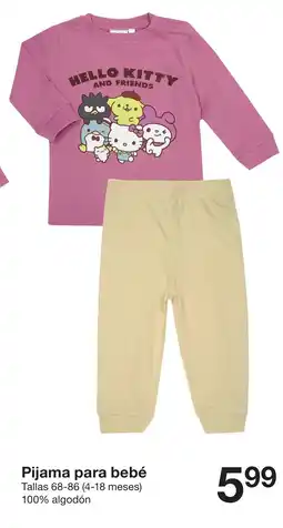 Zeeman Pijama para bebé oferta