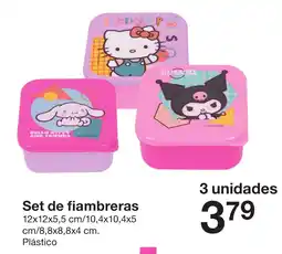 Zeeman Set de fiambreras oferta