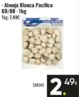 Family Cash Almeja Blanca Pacífico 60/80 oferta
