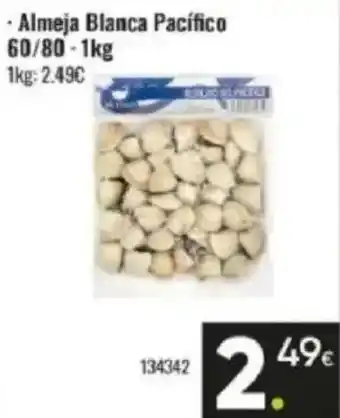 Family Cash Almeja Blanca Pacífico 60/80 oferta
