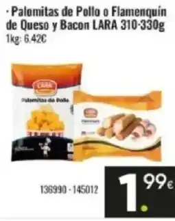 Family Cash LARA Palomitas de Pollo o Flamenquín de Queso y Bacon oferta