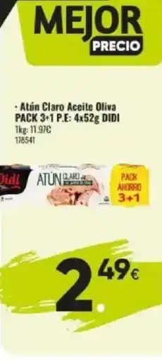 Family Cash DIDI Atún Claro Aceite Oliva oferta