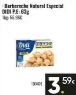 Family Cash DIDI Berberecho Natural Especial oferta
