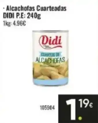 Family Cash DIDI Alcachofas Cuarteadas oferta