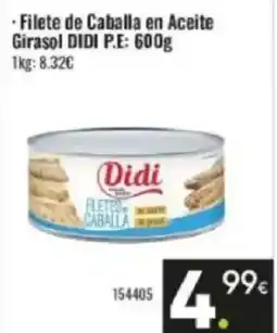 Family Cash DIDI Filete de Caballa en Aceite Girasol oferta