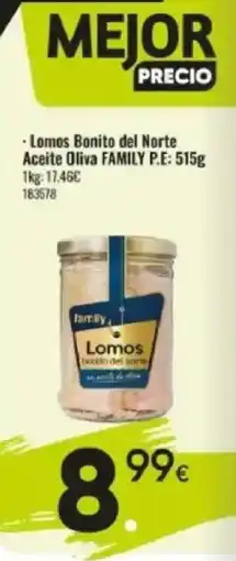 Family Cash FAMILY Lomos Bonito del Norte Aceite Oliva oferta