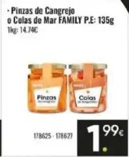 Family Cash FAMILY Pinzas de Cangrejo o Colas de Mar oferta