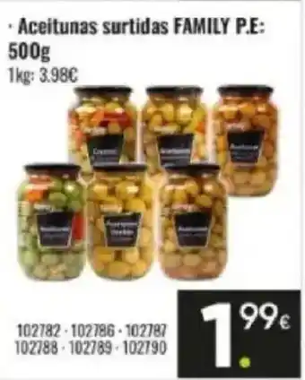 Family Cash FAMILY Aceitunas surtidas oferta