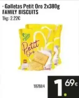Family Cash FAMILY BISCUITS Galletas Petit Oro oferta
